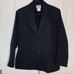 Reflections of Dallas Black Pinstripe Blazer